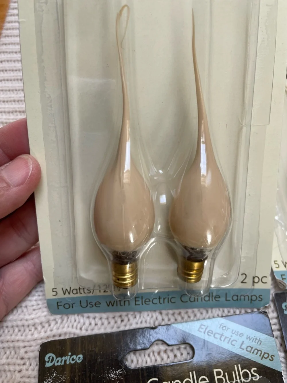 NIB Darice old stock primitive silicon candle light bulbs. 12 bulbs in total.